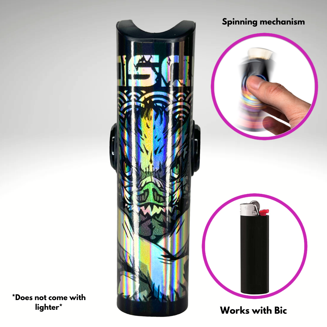 FLKR LYTR® Amazon Prime Must Have Fidget Spinner Lighter Case "Inosuke" for Bic® Lighter Case - $11.99