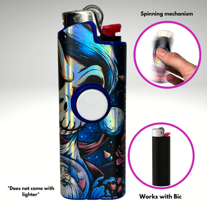 FLKR LYTR®  Fidget Spinner Lighter Case "Jack Skelly" for Bic® Spinner Lighter Case | FLKR LYTR - $11.99)