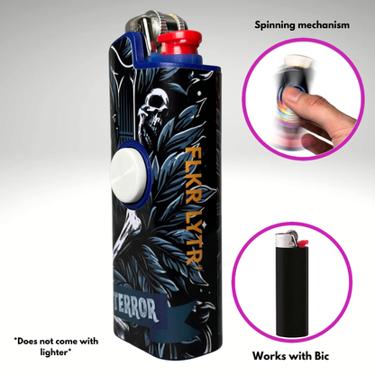 FLKR LYTR® Fidget Spinner Lighter Case "Jason" for Bic® Spinner Lighter Case