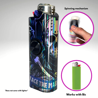 FLKR LYTR® Fidget Spinner Lighter Case "Jason" for Bic® Spinner Lighter Case | FLKR LYTR - $11.99