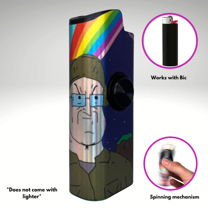 FLKR LYTR® Fidget Spinner Lighter Case "B. Lez FLKR" for Bic® Spinner Lighter Case