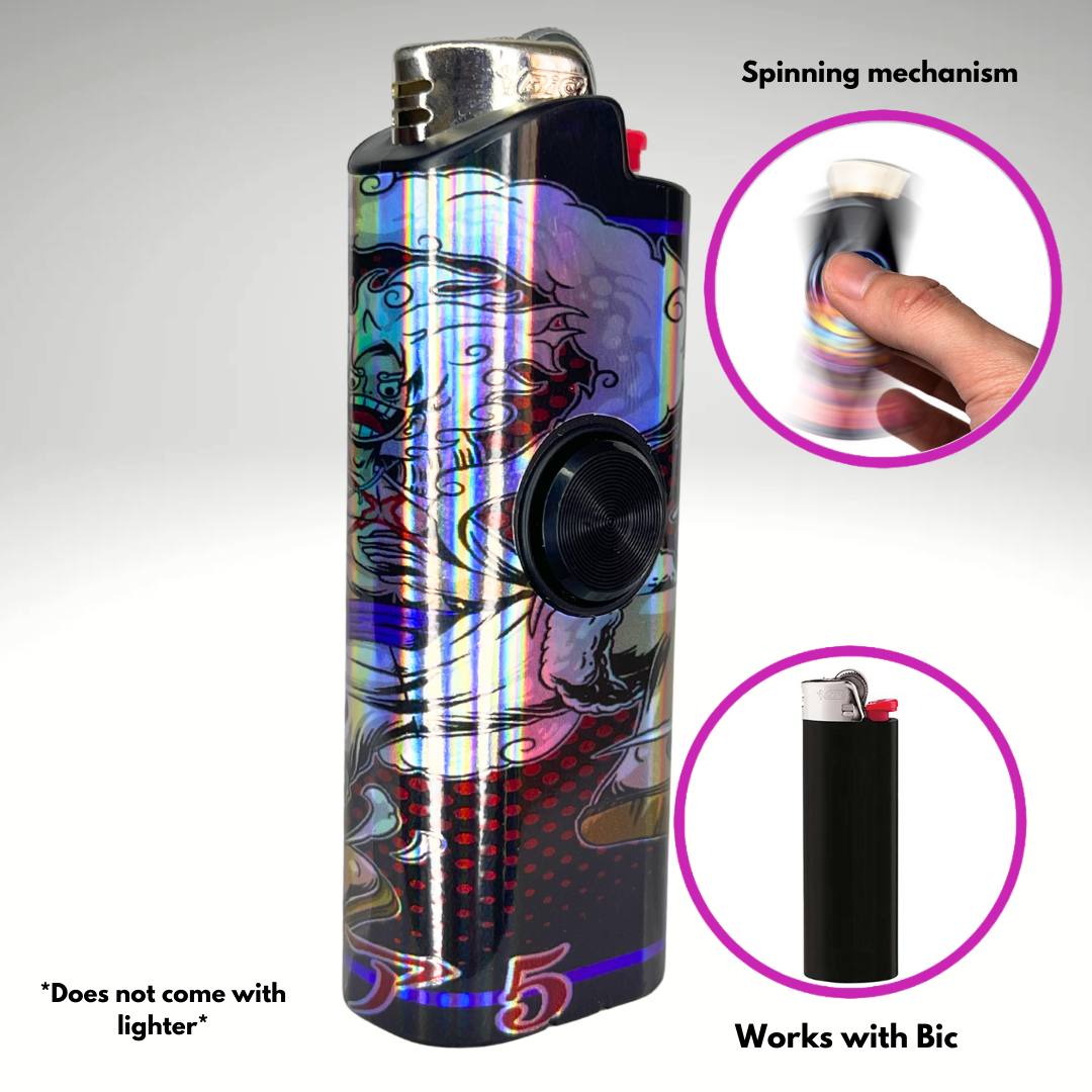 FLKR LYTR® 5th Gear FLKR Fidget Spinner Lighter Case Amazon Must Have for Bic® Spinner Lighter Case | FLKR LYTR - $11.99