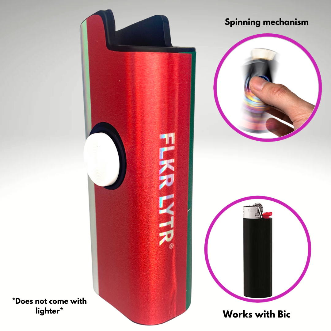 FLKR LYTR® Fidget Spinner Lighter Case "Mexican Flag" for Bic® Spinner Lighter Case | FLKR LYTR - $11.99