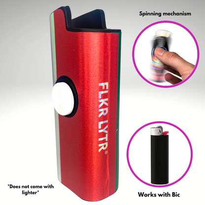 FLKR LYTR® Fidget Spinner Lighter Case "Mexican Flag" for Bic® Spinner Lighter Case | FLKR LYTR - $11.99