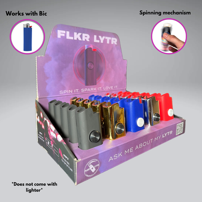 FLKR LYTR: Mutli-color Retail Display Box Case for BIC® | FLKR LYTR