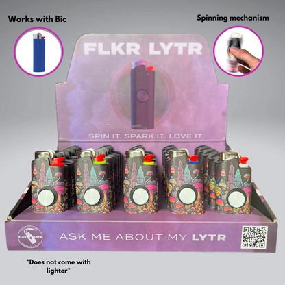 Mushroom Land FLKR Retail Display Box Lighter Case for BIC® | FLKR LYTR