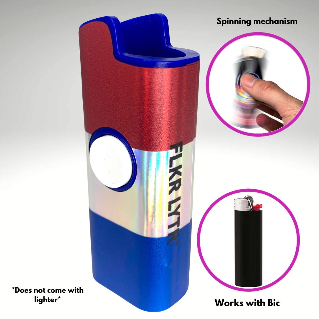 FLKR LYTR® Fidget Spinner Lighter Case "Netherland Flag" for Bic® Spinner Lighter Case | FLKR LYTR - $11.99