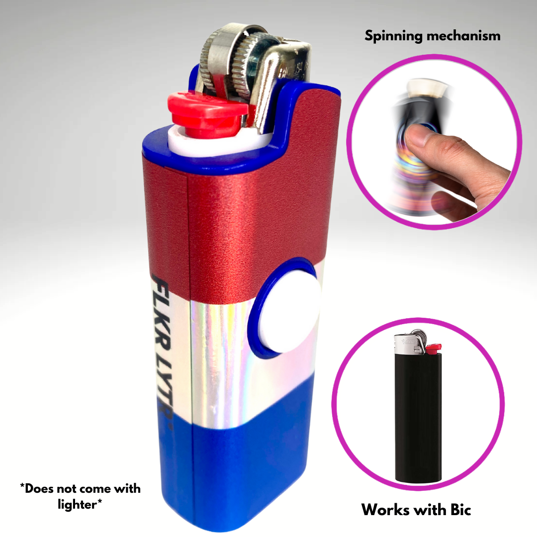 FLKR LYTR® Fidget Spinner Lighter Case "Netherland Flag" for Bic® Spinner Lighter Case | FLKR LYTR - $11.99