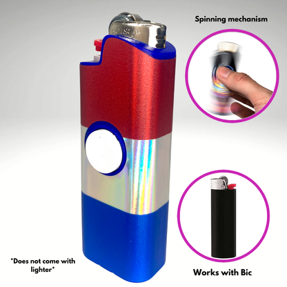 FLKR LYTR® Fidget Spinner Lighter Case "Netherland Flag" for Bic® Spinner Lighter Case | FLKR LYTR - $11.99