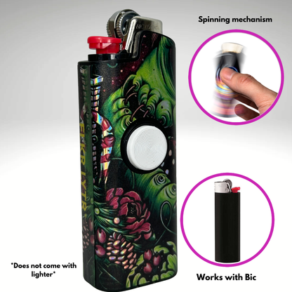 FLKR LYTR®  Fidget Spinner Lighter Case "Boogie Man" for Bic® Spinner Lighter Case | FLKR LYTR - $11.99)