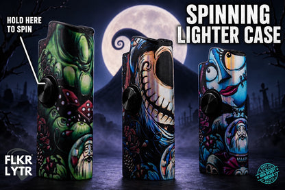 FLKR LYTR® Nightmare pack  "Oogie, Jack, Sally" Fidget Spinner Lighter Case for Bic® | FLKR LYTR