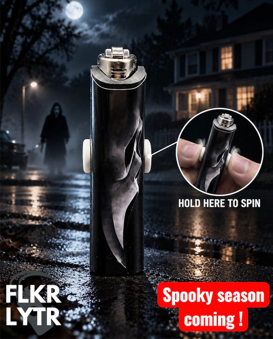 FLKR LYTR®  Fidget Spinner Lighter Case "Scream" for Bic® Spinner Lighter Case