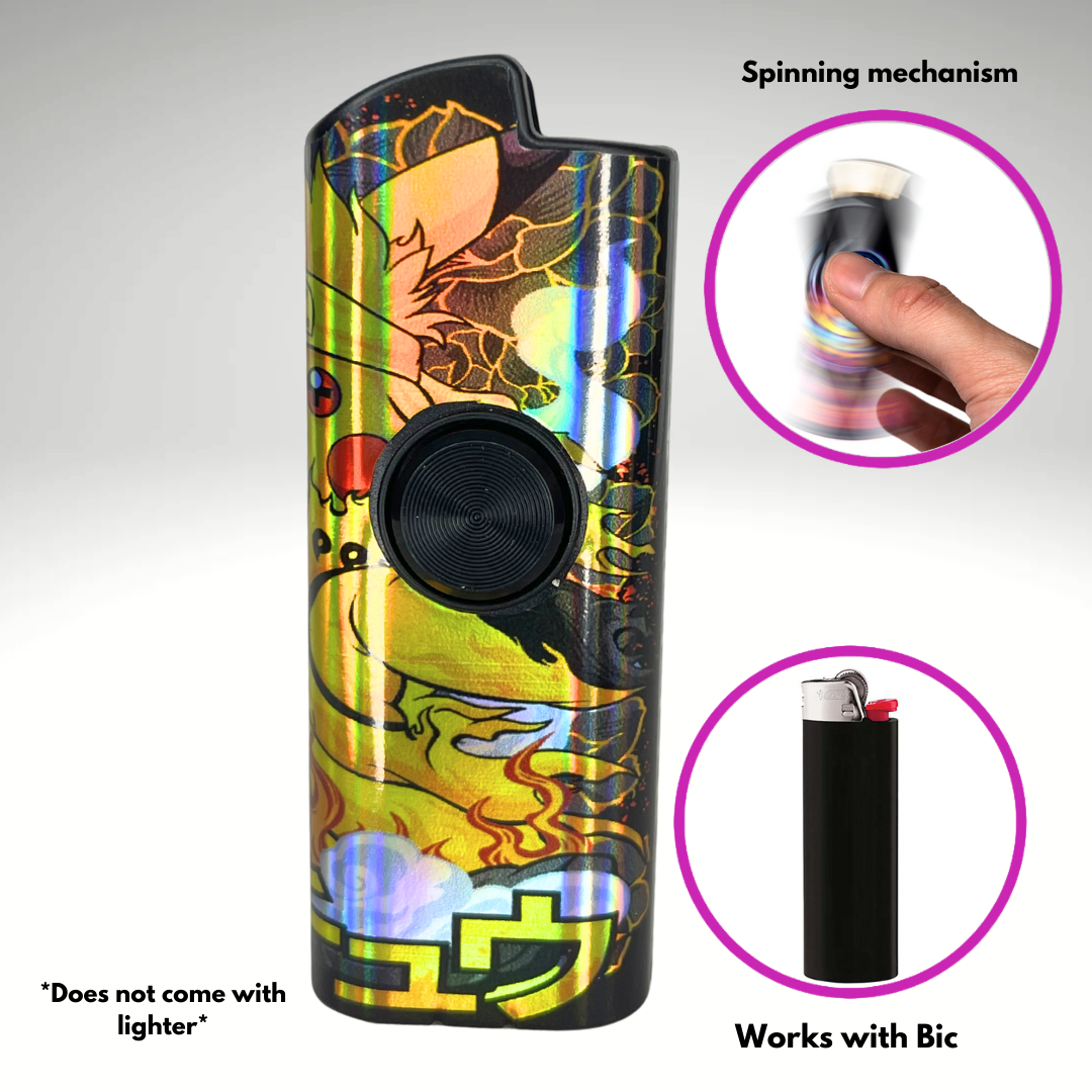 FLKR LYTR® Amazon Prime Must Have Fidget Spinner Lighter Case "Pikamode" for Bic® Lighter Case - $11.99