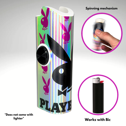 FLKR LYTR® Fidget Spinner Lighter Case "Playboii" for Bic® Spinner Lighter Case | FLKR LYTR - $11.99