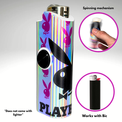 FLKR LYTR® Fidget Spinner Lighter Case "Playboii" for Bic® Spinner Lighter Case | FLKR LYTR - $11.99