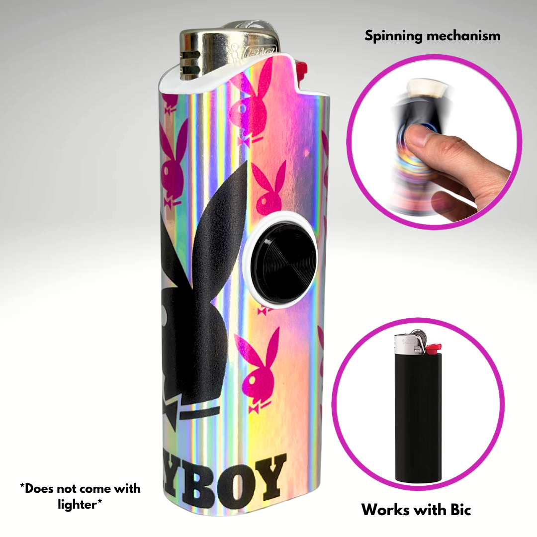 FLKR LYTR® Fidget Spinner Lighter Case "Playboii" for Bic® Spinner Lighter Case | FLKR LYTR - $11.99