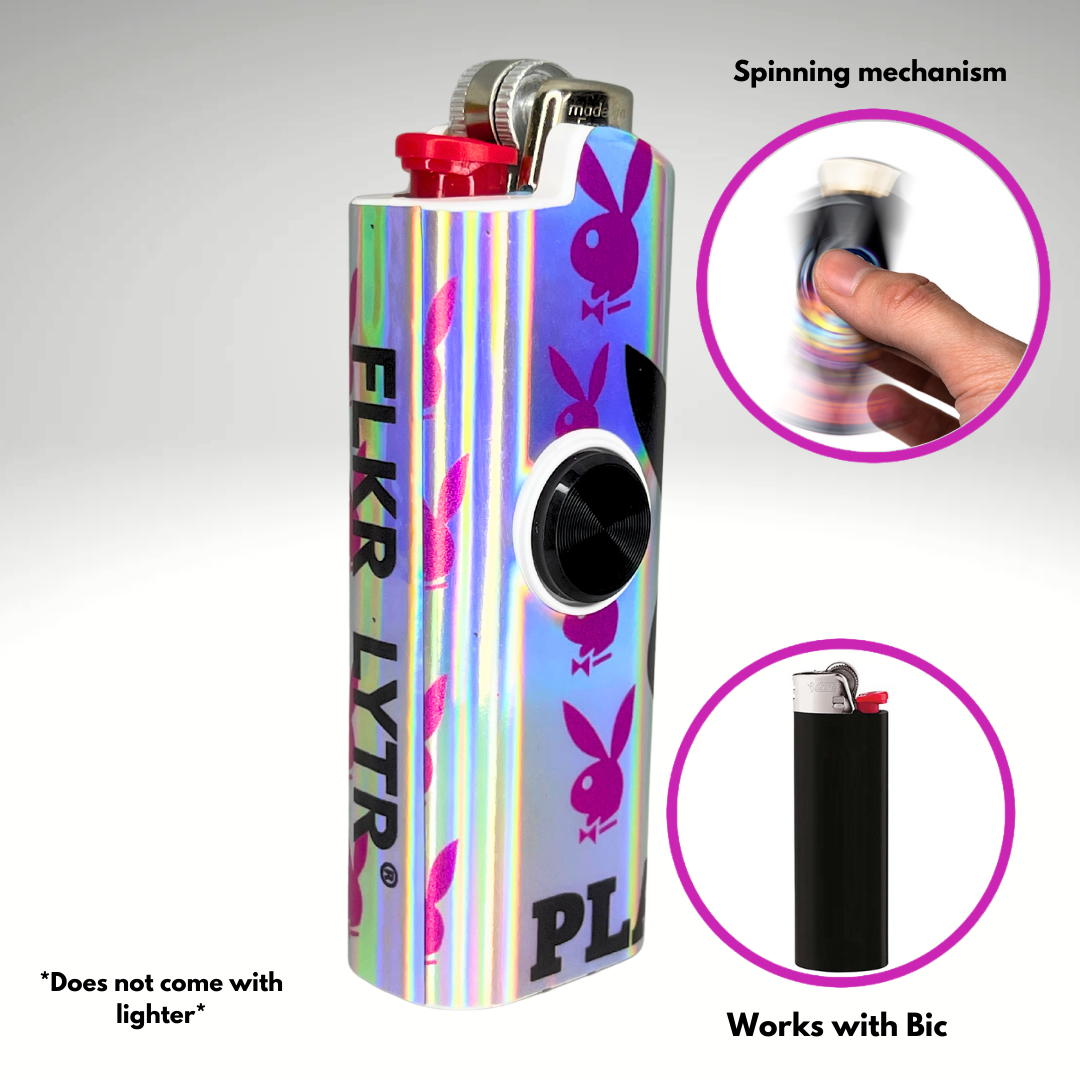 FLKR LYTR® Fidget Spinner Lighter Case "Playboii" for Bic® Spinner Lighter Case | FLKR LYTR - $11.99