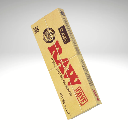 Raw Natural Unrefined Rolling Papers: 20 Cone Pack