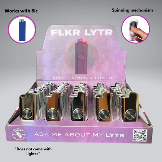 SLVR Surfer Retail Display Box Lighter Case for BIC® | FLKR LYTR