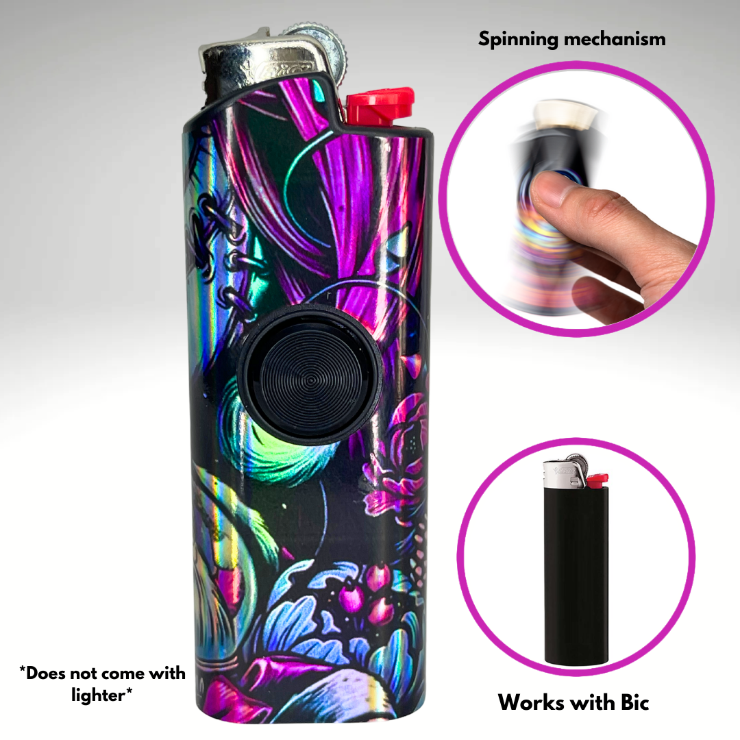 FLKR LYTR®  Fidget Spinner Lighter Case Must Have "Sally" for Bic® Spinner Lighter Case | FLKR LYTR - $11.99