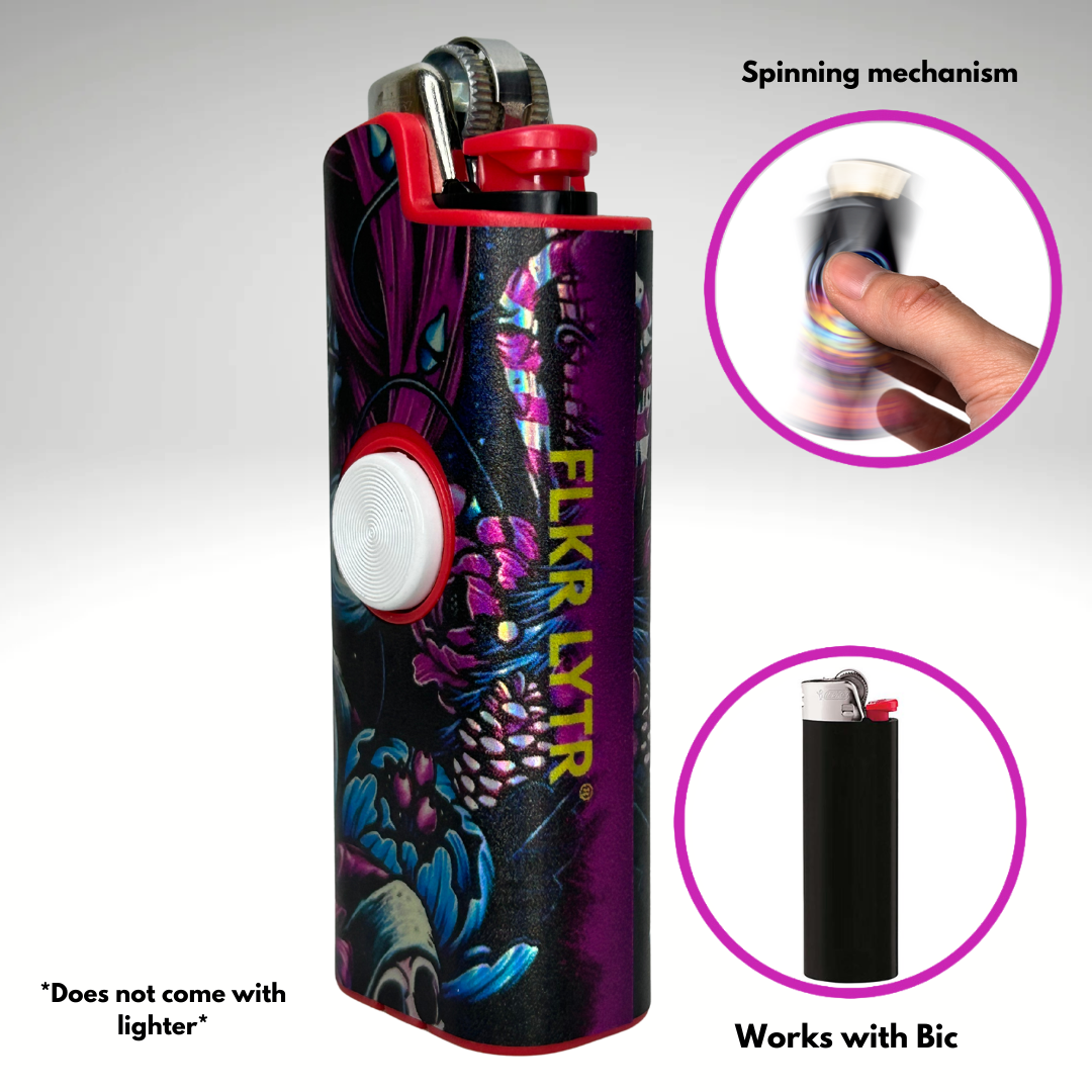 FLKR LYTR®  Fidget Spinner Lighter Case Must Have "Sally" for Bic® Spinner Lighter Case | FLKR LYTR - $11.99