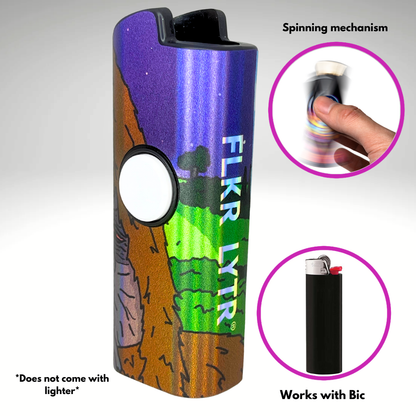 FLKR LYTR® Fidget Spinner Lighter Case "Sassy FLKR" for Bic® Spinner Lighter Case | FLKR LYTR - $11.99