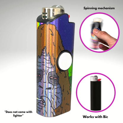 FLKR LYTR® Fidget Spinner Lighter Case "Sassy FLKR" for Bic® Spinner Lighter Case | FLKR LYTR - $11.99