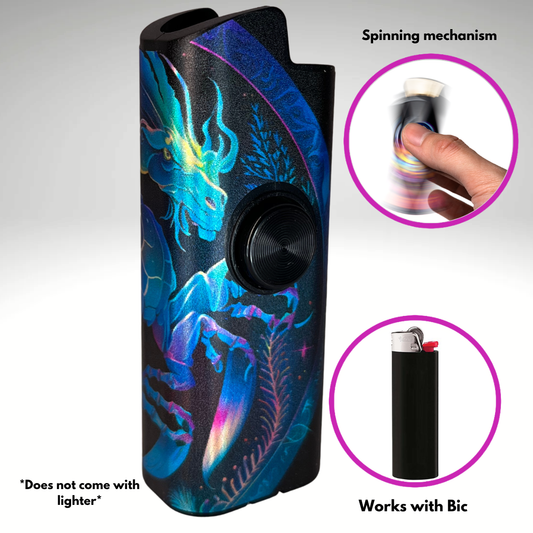 FLKR LYTR® Fidget Spinner Lighter Case "Scorpio" for Bic® Spinner Lighter Case