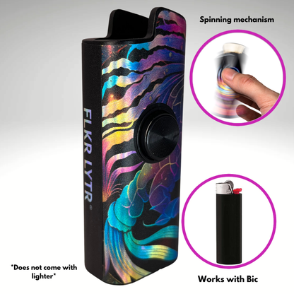 FLKR LYTR® Fidget Spinner Lighter Case "Scorpio" for Bic® Spinner Lighter Case