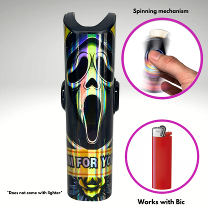 FLKR LYTR® Fidget Spinner Lighter Case "Scream" for Bic® Spinner Lighter Case | FLKR LYTR - $11.99