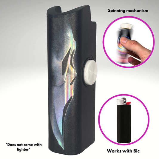 FLKR LYTR®  Fidget Spinner Lighter Case "Scream" for Bic® Spinner Lighter Case | FLKR LYTR - $11.99