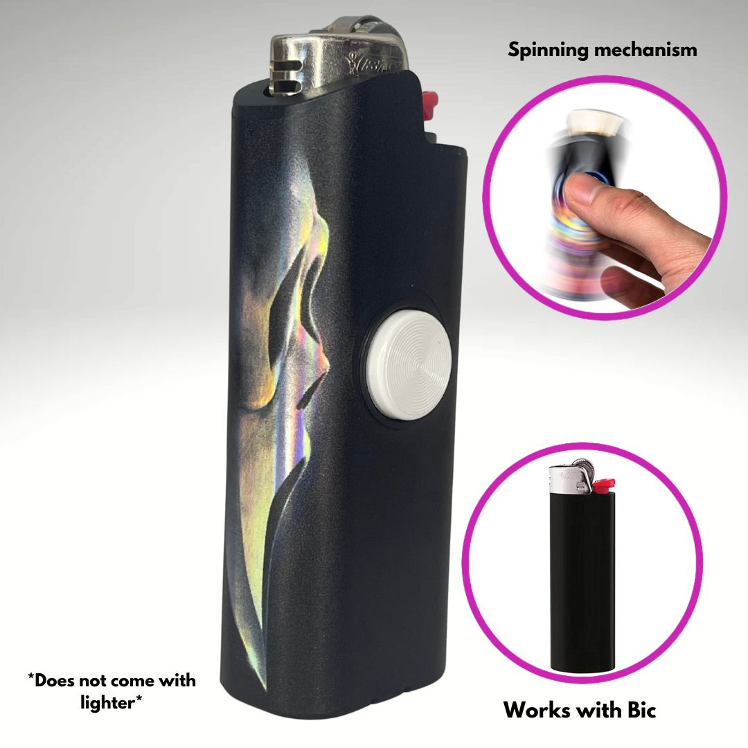 FLKR LYTR®  Fidget Spinner Lighter Case "Scream" for Bic® Spinner Lighter Case | FLKR LYTR - $11.99