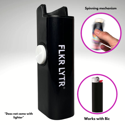 FLKR LYTR®  Fidget Spinner Lighter Case "Scream" for Bic® Spinner Lighter Case