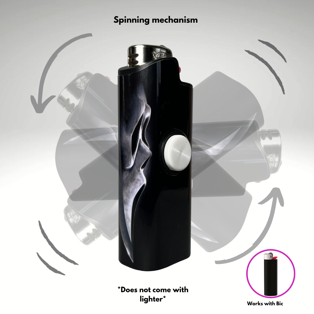 FLKR LYTR®  Fidget Spinner Lighter Case "Scream" for Bic® Spinner Lighter Case