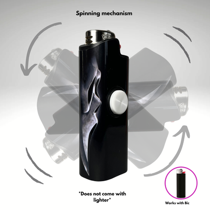 FLKR LYTR®  Fidget Spinner Lighter Case "Scream" for Bic® Spinner Lighter Case