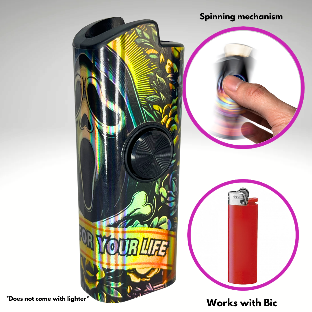 FLKR LYTR® Fidget Spinner Lighter Case "Scream" for Bic® Spinner Lighter Case | FLKR LYTR - $11.99