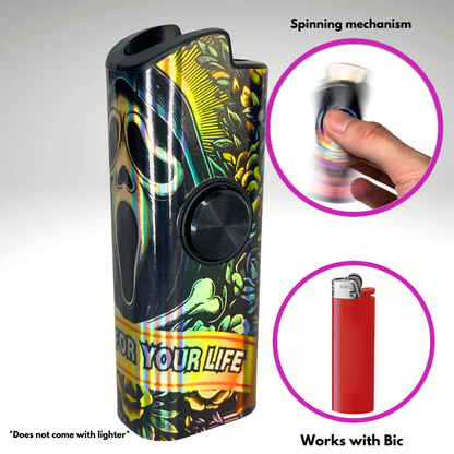 FLKR LYTR® Fidget Spinner Lighter Case "Scream" for Bic® Spinner Lighter Case | FLKR LYTR - $11.99