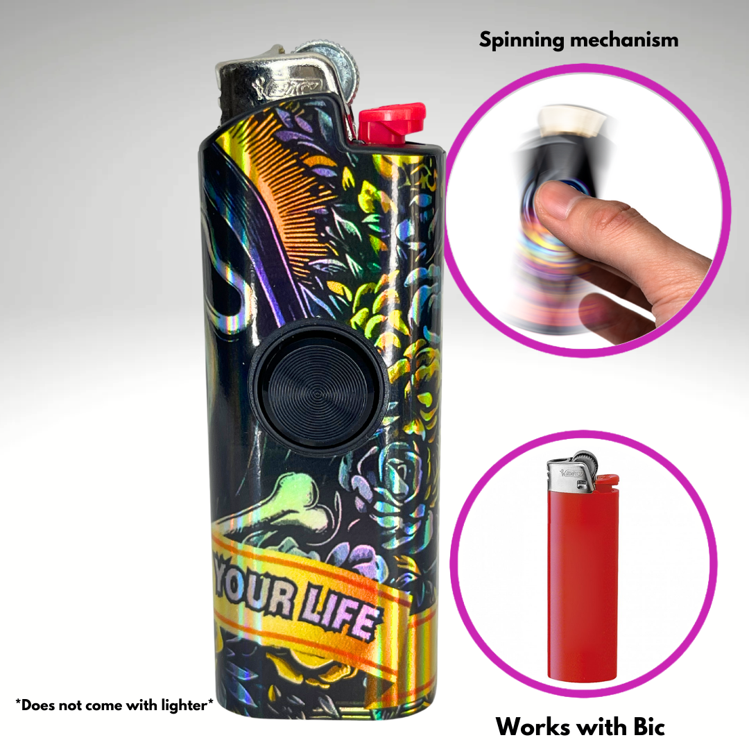 FLKR LYTR® Fidget Spinner Lighter Case "Scream" for Bic® Spinner Lighter Case | FLKR LYTR - $11.99