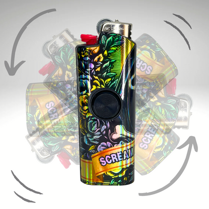 FLKR LYTR® Fidget Spinner Lighter Case "Scream" for Bic® Spinner Lighter Case | FLKR LYTR - $11.99