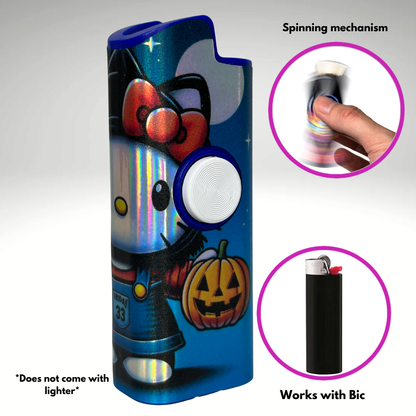 FLKR LYTR®  Fidget Spinner Lighter Case Must Have "Scream Kitty" for Bic® Spinner Lighter Case | FLKR LYTR - $11.99