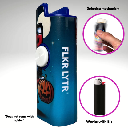 FLKR LYTR®  Fidget Spinner Lighter Case Must Have "Scream Kitty" for Bic® Spinner Lighter Case