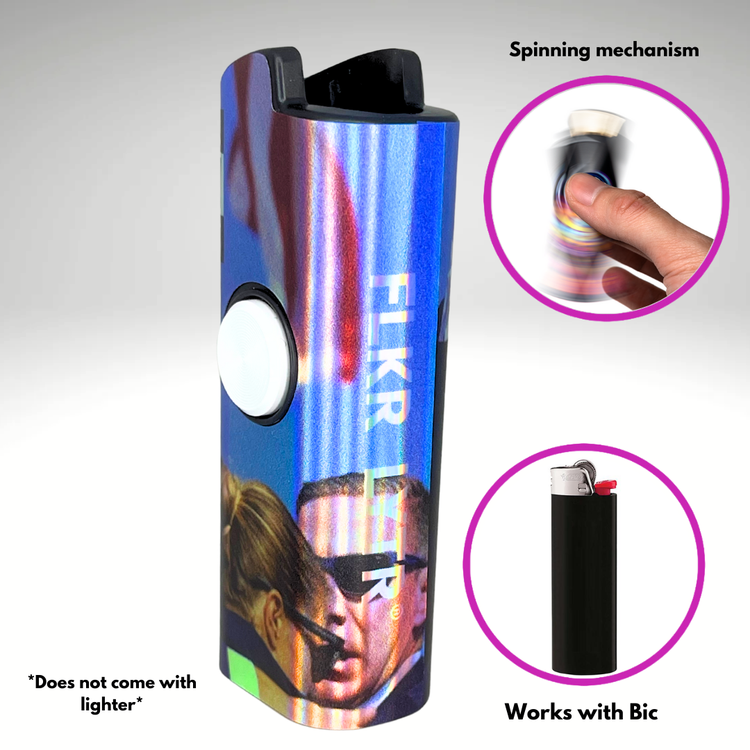 FLKR LYTR® Fidget Spinner Lighter Case "Shot Trump" for Bic® Spinner Lighter Case | FLKR LYTR - $11.99