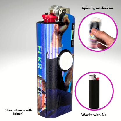 FLKR LYTR® Fidget Spinner Lighter Case "Shot Trump" for Bic® Spinner Lighter Case | FLKR LYTR - $11.99