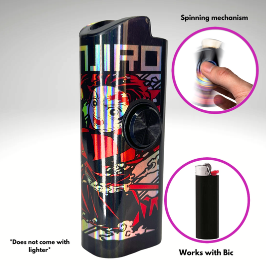 FLKR LYTR® Amazon Prime Must Have Fidget Spinner Lighter Case "Tanjiro" for Bic® Lighter Case - $11.99