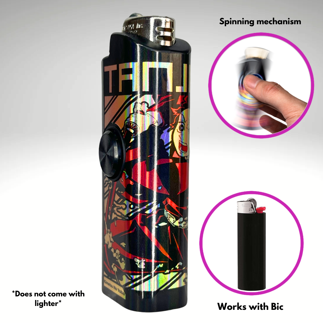 FLKR LYTR® Amazon Prime Must Have Fidget Spinner Lighter Case "Tanjiro" for Bic® Lighter Case - $11.99