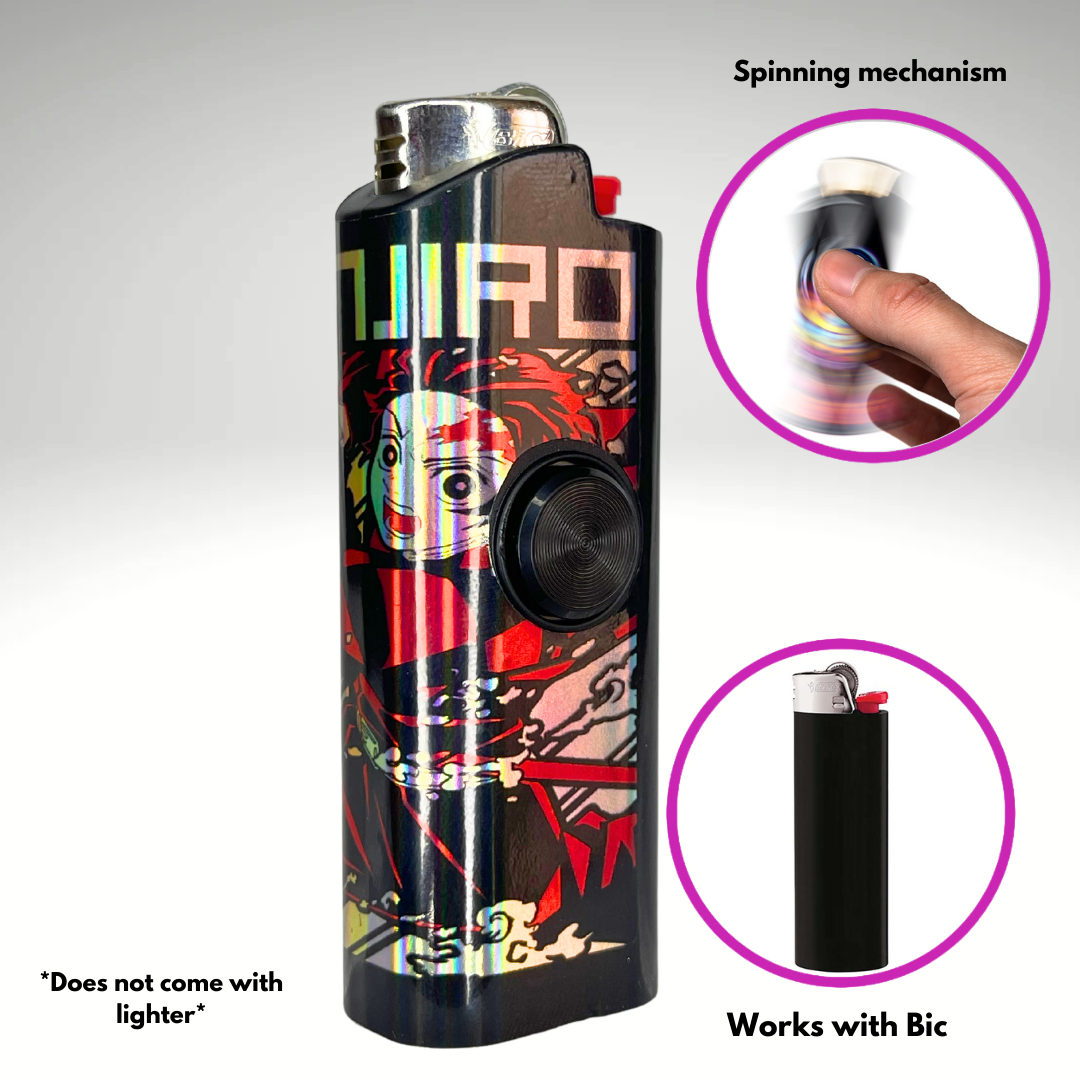 FLKR LYTR® Amazon Prime Must Have Fidget Spinner Lighter Case "Tanjiro" for Bic® Lighter Case - $11.99