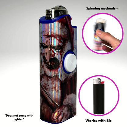 FLKR LYTR®  Fidget Spinner Lighter Case "Scarifier" for Bic® Spinner Lighter Case | FLKR LYTR - $11.99)