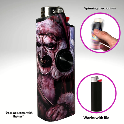 FLKR LYTR®  Fidget Spinner Lighter Case " Xmas Scarifier" for Bic® Spinner Lighter Case