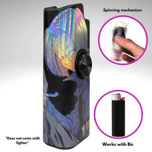 FLKR LYTR® Fidget Spinner Lighter Case "Future T"  for Bic® Spinner Lighter Case