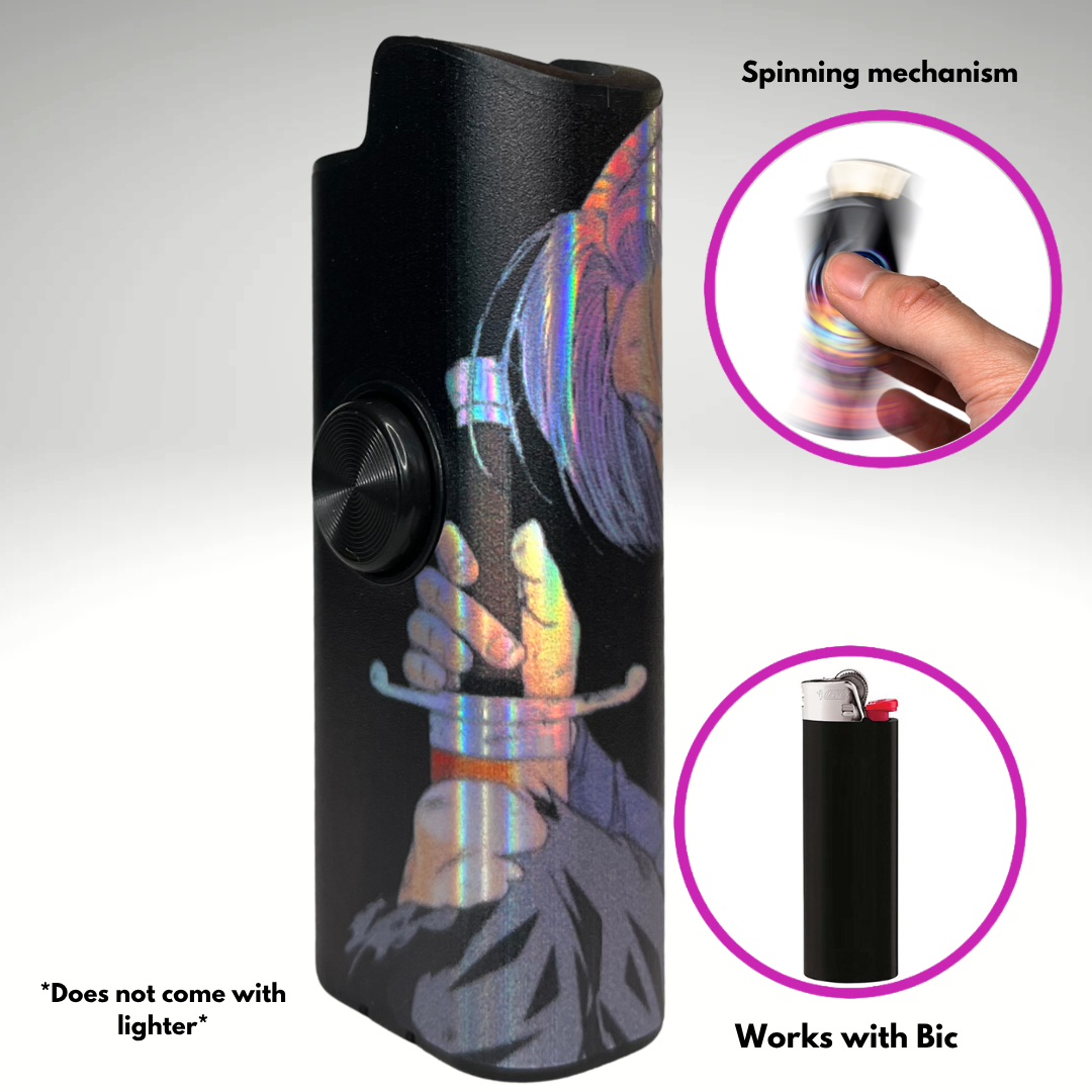 FLKR LYTR® Fidget Spinner Lighter Case "Future T"  for Bic® Spinner Lighter Case